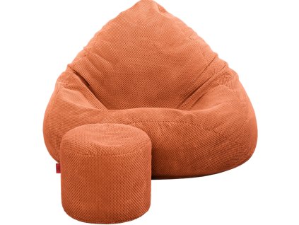 Štýlový tehlový sedací vak s podnožkou pre deti aj dospelých stredný