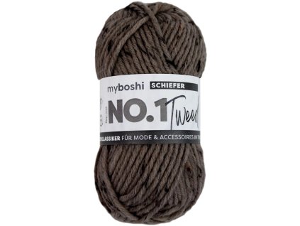 Brídlice klubko Myboshi příze No.1 Tweed Schiefer