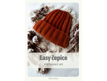Set easy čepice - Hnědá