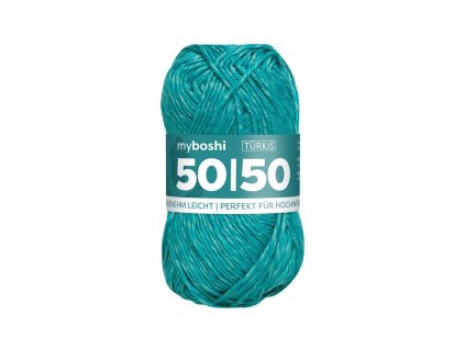 18 Tyrkys klubko Myboshi Příze 50:50Türkis W952