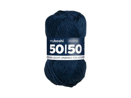 22 Ultramarín klubko Myboshi Příze 50:50 Marine W955