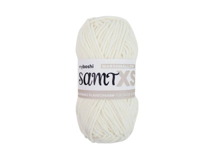 01 Marshmallow klubko Myboshi Příze SamtXS Marshmallow WXS892