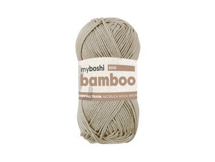03 Béžová klubko Myboshi Příze Bamboo Beige WB271
