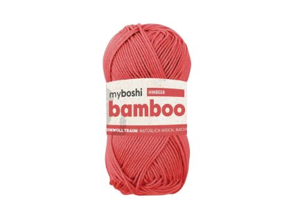 07 Malina klubko Myboshi Příze Bamboo Himbeer WB266