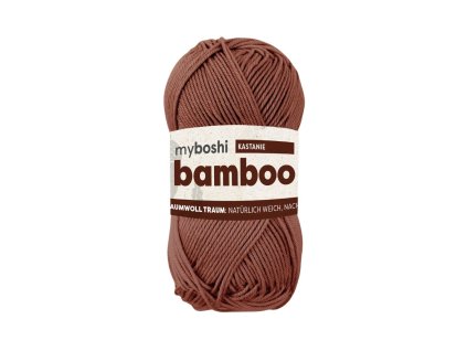 17 Kaštan klubko Myboshi Příze Bamboo Kastanie WB276