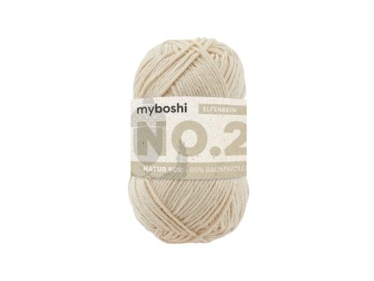 02 Slonová kost klubko Myboshi příze No.2 Elfenbein W2920