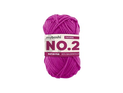 08 Fuchsia klubko Myboshi příze No.2 Fuchsia W2660