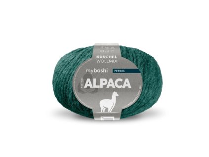 06. Petrolejová klubko Myboshi příze Alpaca Petrol