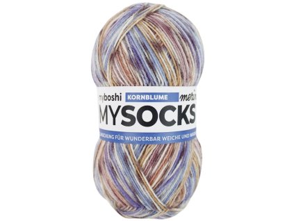 Chrpa klubko Myboshi příze Mysocks merino Kornblume