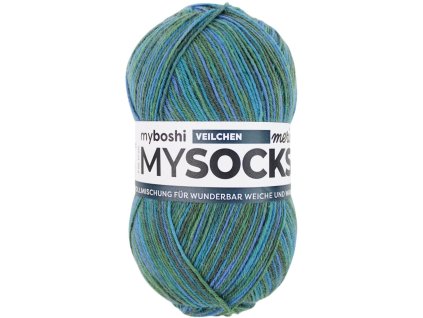 Fialka klubko Myboshi příze Mysocks merino Veilchen