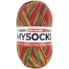 Květ máku klubko Myboshi příze Mysocks merino Mohnblume