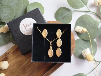AUREA LUXE -  set náušníc a prívesku