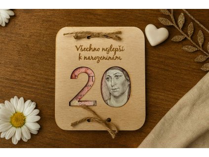 drevena darkova obalka na penize narozeninova vsechno nejlepsi