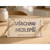 Dřevěná obálka na peníze - Neprochlastej to