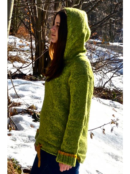 Forest Hood Sweater svetr ovci vlna 1 1 1