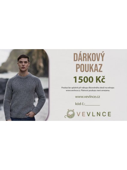 Dárkový poukaz 1500 Kč