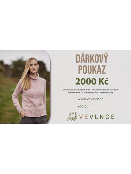 Dárkový poukaz 2000 Kč