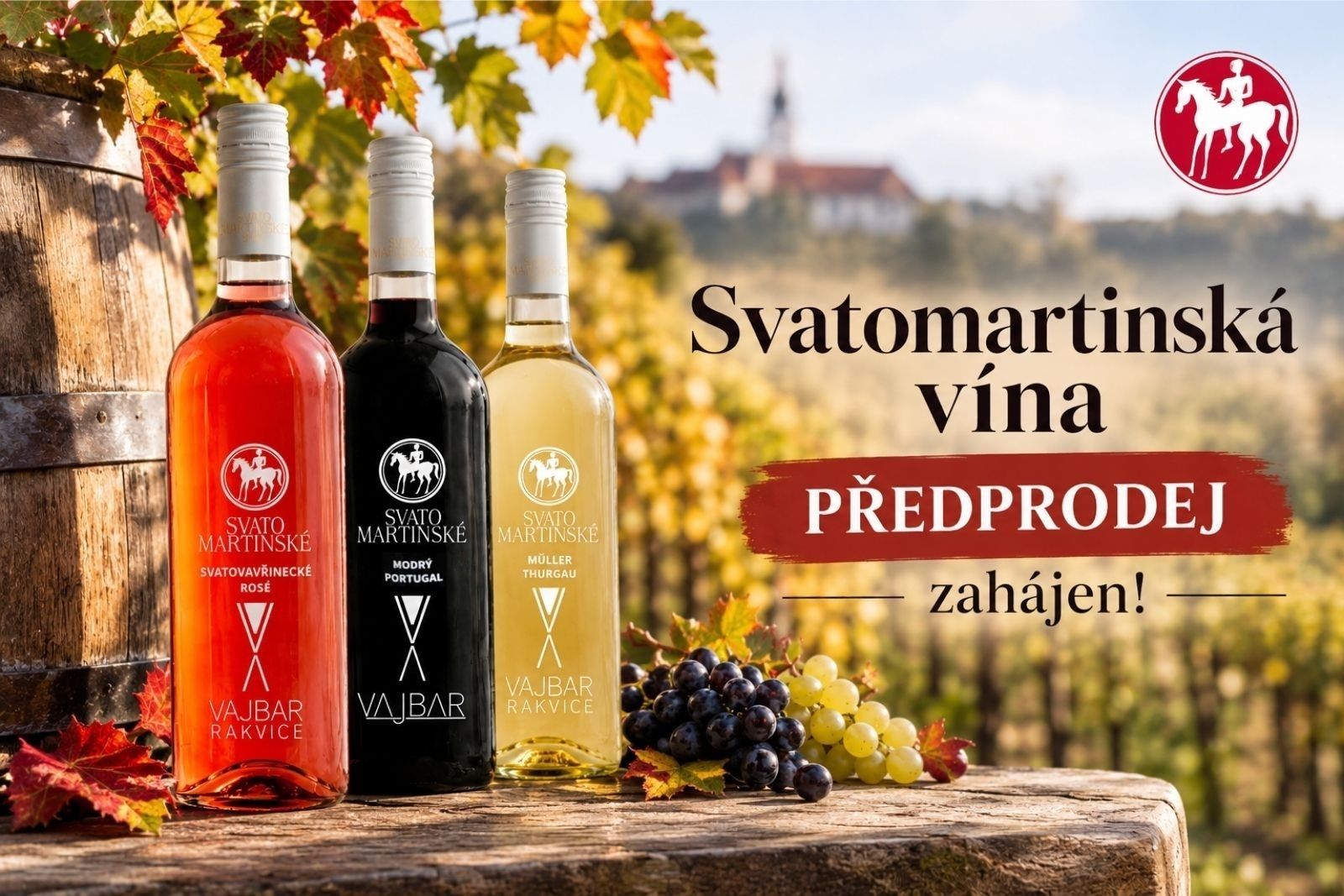 Svatomartinské víno 2026 předprodej - vinartsvi Vajbar, Rakvice