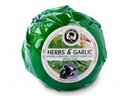 Baby gouda s bylinkami a česnekem