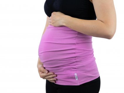 Těhotenský pás Comfort, růžovo-fialový