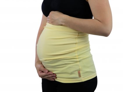 Těhotenský pás Comfort, světle žlutý
