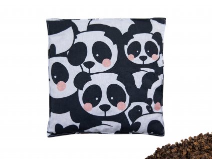 Pohankový polštářek 20x20 cm Panda