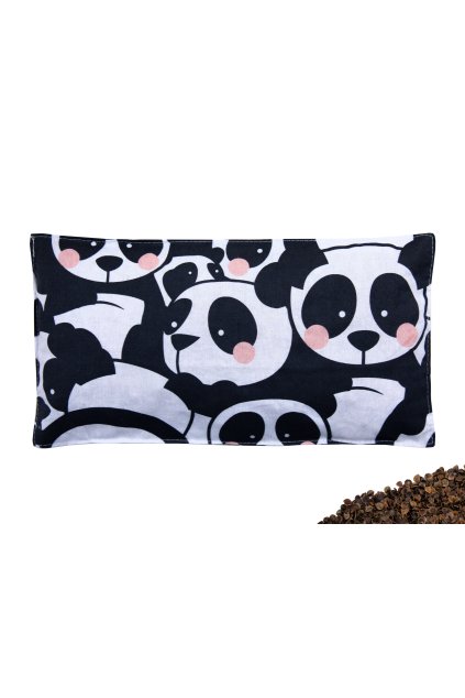 Pohankový polštářek 30x15 cm Panda