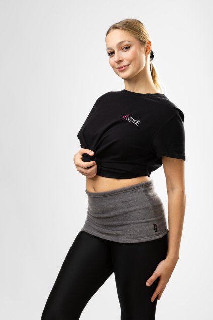 Hřejivý ledvinový pás Comfort, šedý