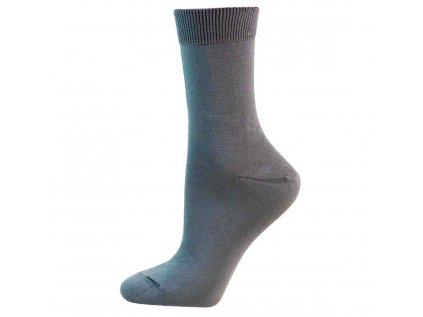 Bavlněné dámské ponožky HIGH šedé
