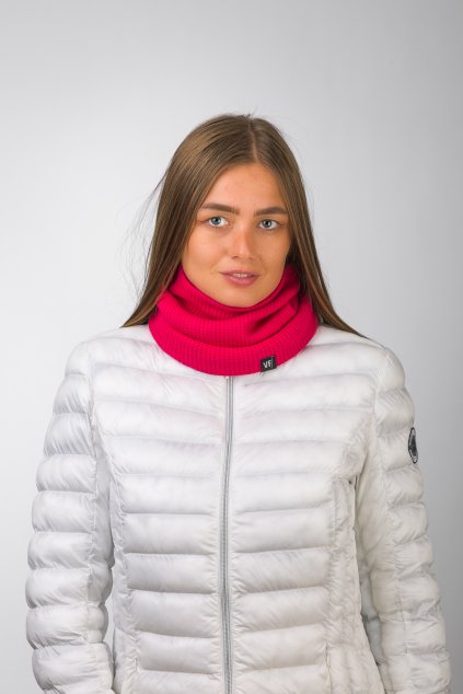 Pletený nákrčník Elegant růžový