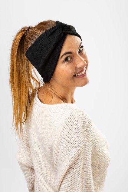 Zimní čelenka Frosty plus černá