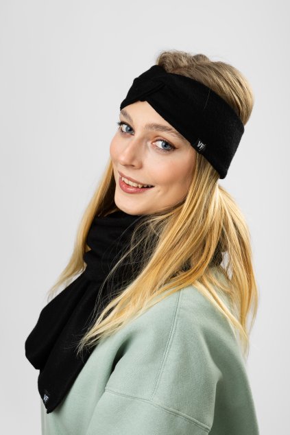 Zimní čelenka Frosty černá