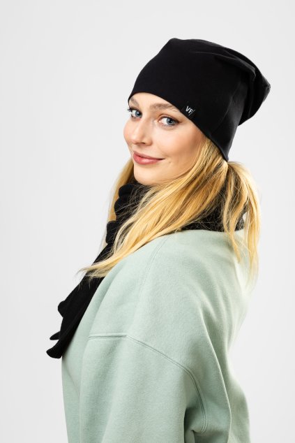 Bavlněná čepice Nico černá