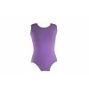 Bavlněný gymnastický dres bez rukávu světle fialový