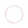 Fitness foam Hula hoop obruč VFstyle 90 cm bílo-růžová