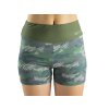 Dámské sportovní mini kraťasy Camo zelené