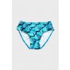 Spodní díl plavek s vysokým pasem Gabriella šupinky tyrkysové