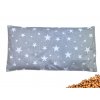 Nahřívací polštářek s třešňovými peckami 30x15 cm Stars šedé