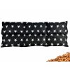 Třešňový polštářek 50x20 cm Stars černý