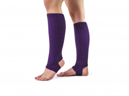 Návleky na nohy s otvorem na patu VFstyle 43 cm tmavě fialové