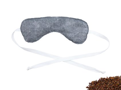 Nahřívací polštářek na oči s hroznovými pecičkami Grey