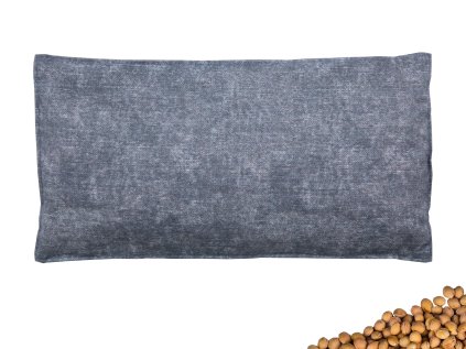 Nahřívací polštářek s třešňovými peckami 30x15 cm Grey