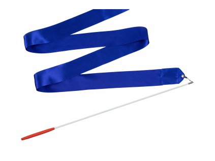 Dětská gymnastická stuha s tyčkou modrá 2 m