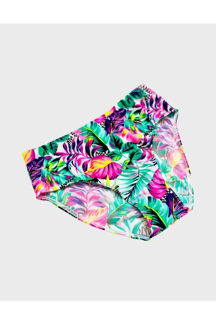 Magas derekú fürdőruha alsó Gabriella neon levél