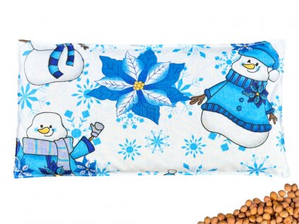 Fűtőpárna cseresznyemagokkal 30x15 cm Snowmen