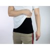 Pánský fleecový ledvinový pás Premium, černý