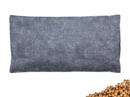 Nahrievací vankúšik s čerešňovými kôstkami 30x15 cm Grey