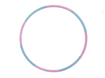 Fitness foam Hula hoop obruč VFstyle 90 cm modro-ružová