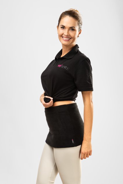 Hrejivý ľadvinový pás Premium, čierny