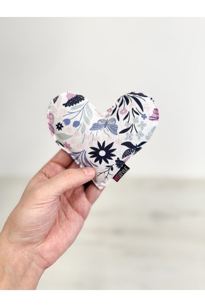 7572 levandulovy polstarek srdicko 14x13 cm butterfly